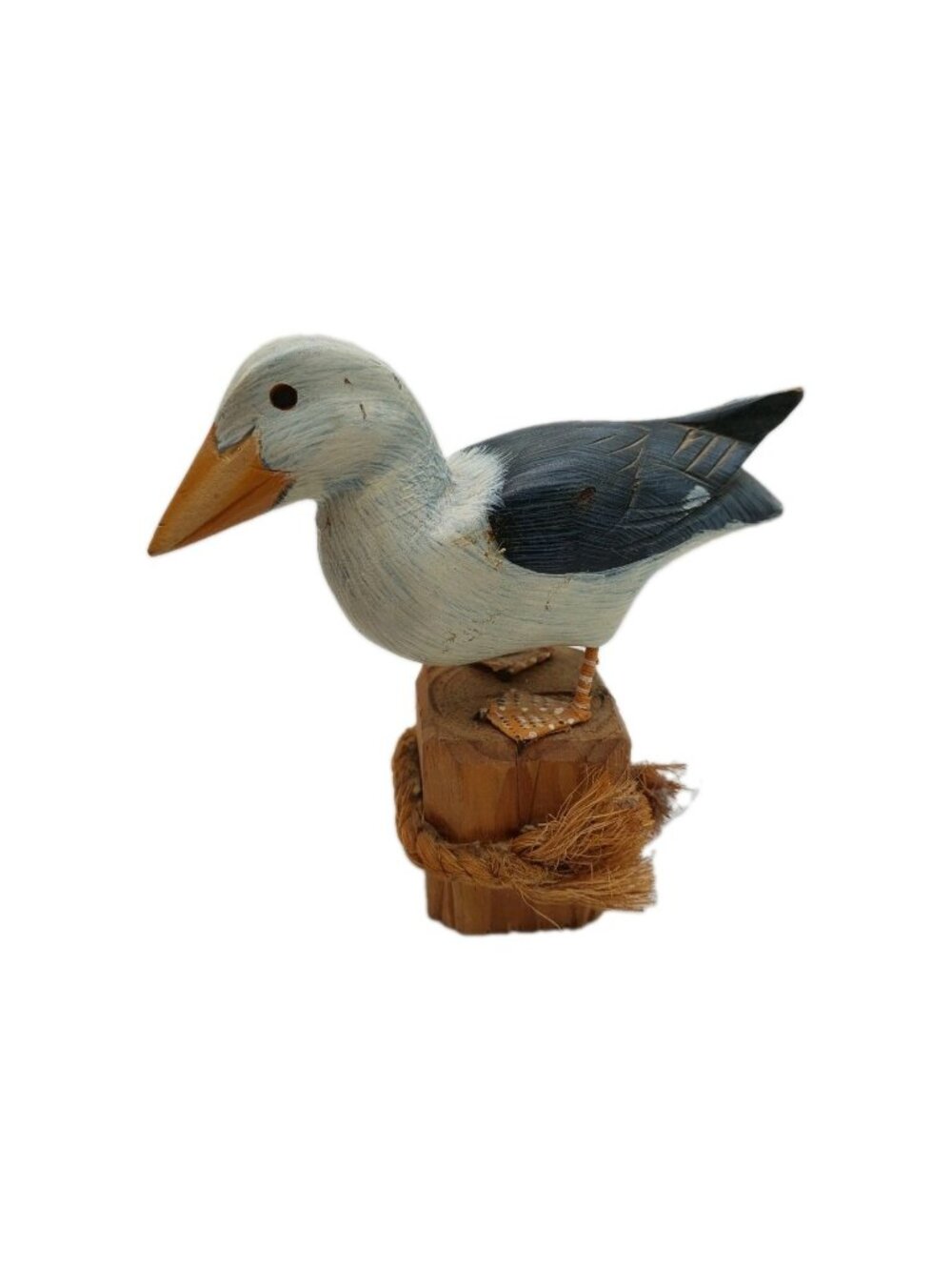 Nanco Wooden Seagull 6" Hand Painted Vintage